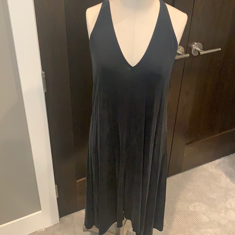 Dolan black pullover dress, halter style back